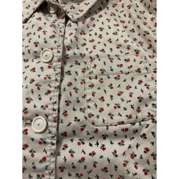 Uniqlo Womens Sz M Ditsy Floral Cottagecore Barn Grandma Preppy Rose Resort Twee - Picture 8 of 15